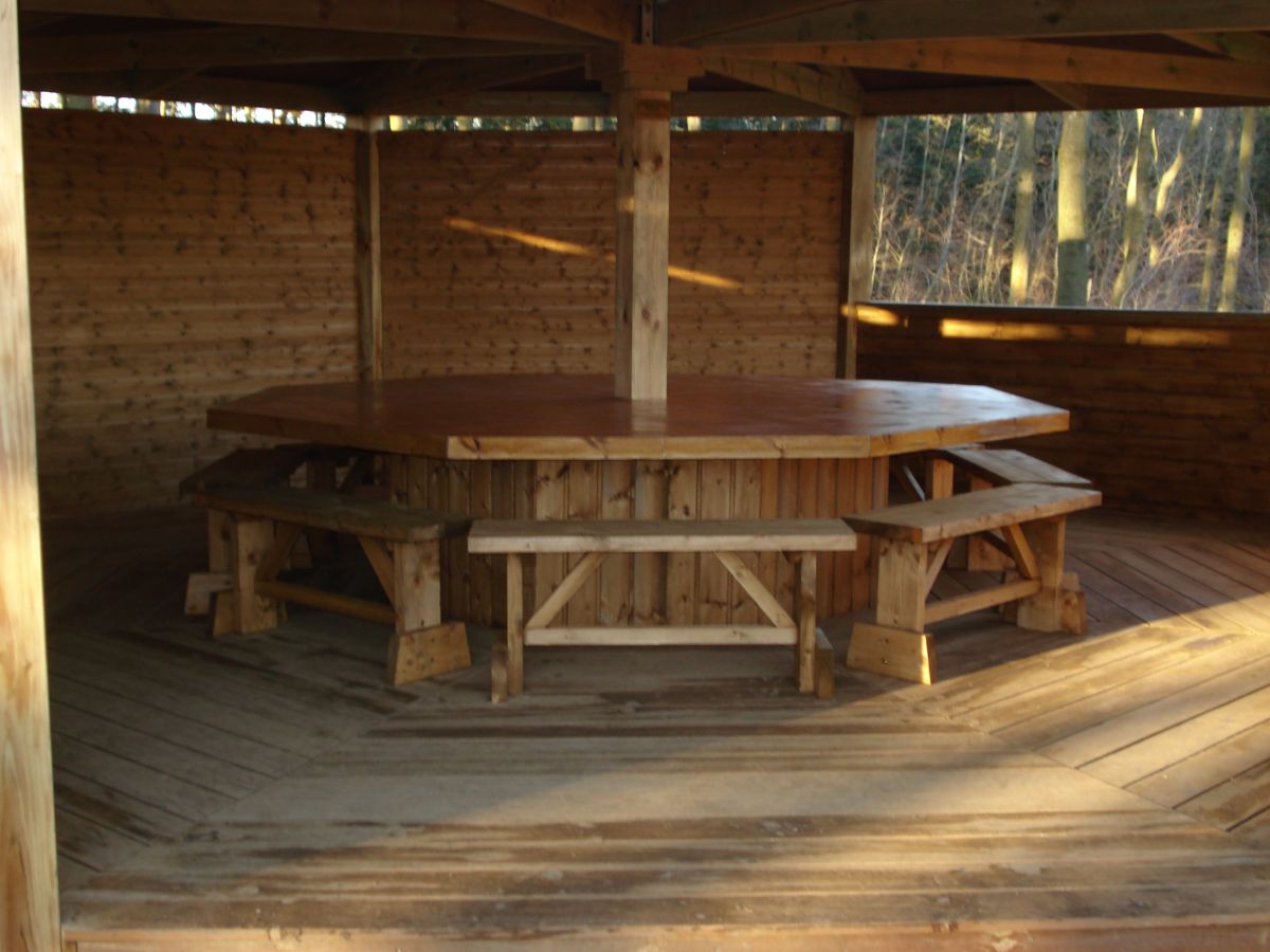 Outdoor classroom table
