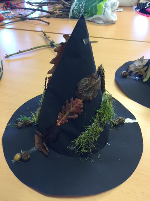 Decorated witch's hat
