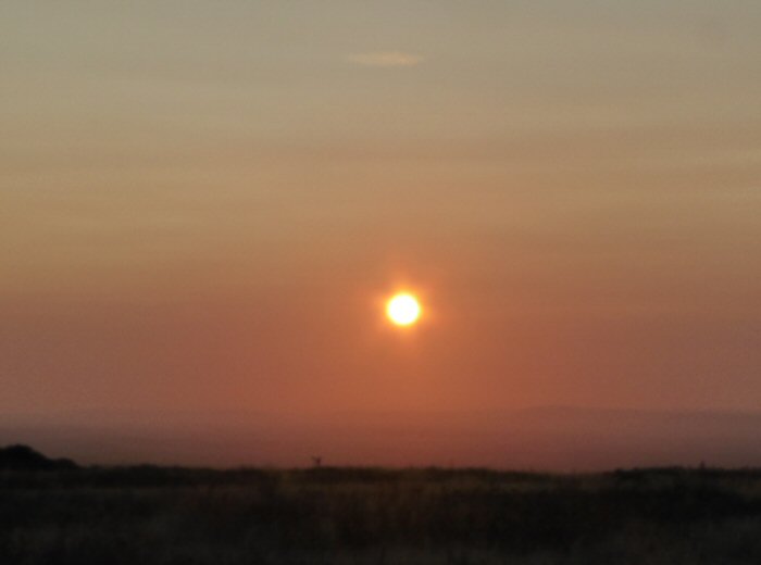 Sun rise at the Crater