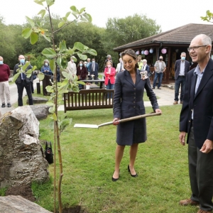  The Lord-Lieutenant planted a tree in honour of the ocassion